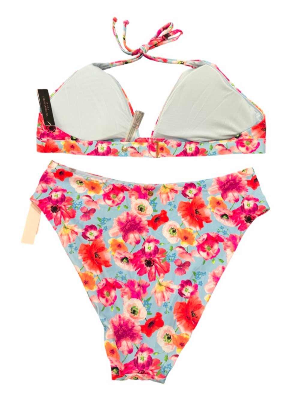 Victoria’s Secret Floral Bikini Set NWT XL High Waist Cheeky Bottom - Picture 5 of 6
